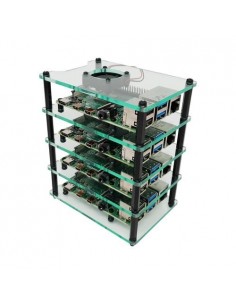 Cluster Case for Raspberry Pi (with Fans)