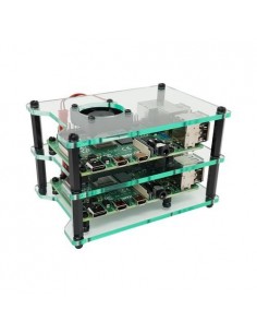 Cluster Case for Raspberry Pi (with Fans)