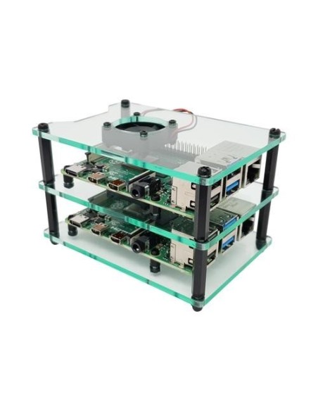 Cluster Case for Raspberry Pi (with Fans)