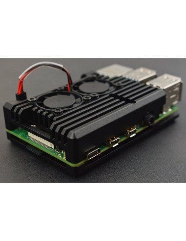 Metal Case for Raspberry Pi 4B (Dual fans)