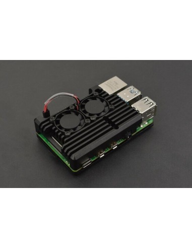 Metal Case for Raspberry Pi 4B (Dual fans)