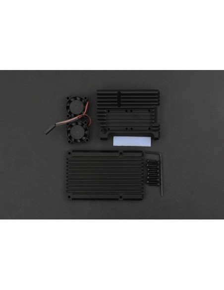 Metal Case for Raspberry Pi 4B (Dual fans)