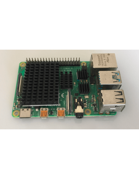 Black Aluminum Heatsink for Raspberry Pi 4B