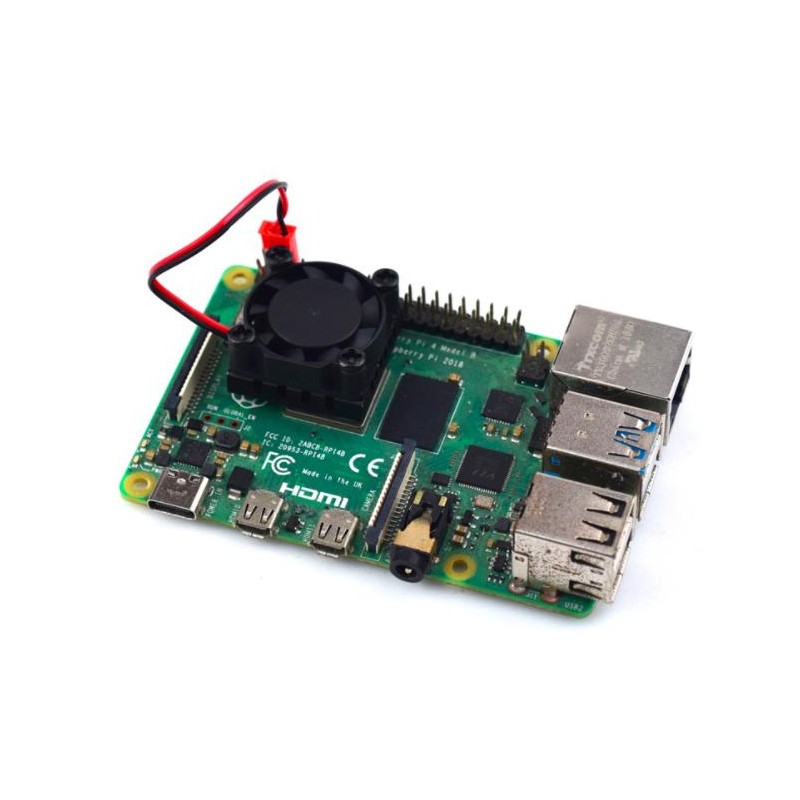 Raspberry Pi Single Cooling Fan Kit (Compatible for Raspberry Pi 3B/3B+/4B)