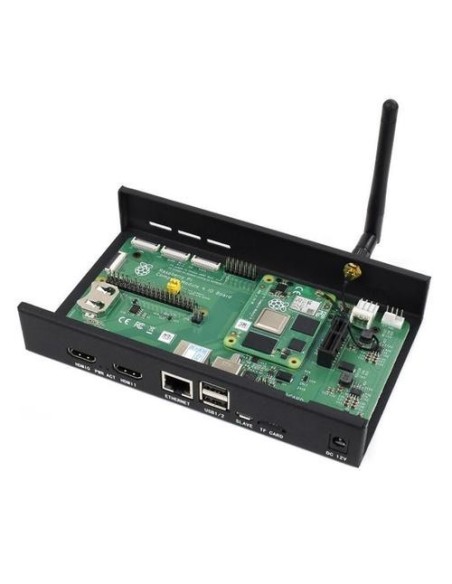 Metal Enclosure for Compute Module 4 IO Board (with Cooling Fan)
