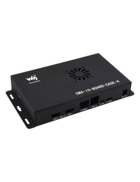 Metal Enclosure for Compute Module 4 IO Board (with Cooling Fan)