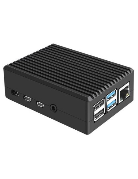 Aluminum Alloy Cooling Case for Raspberry Pi 4B-Black