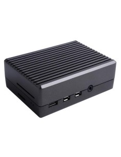 Aluminum Alloy Cooling Case for Raspberry Pi 4B-Black 2