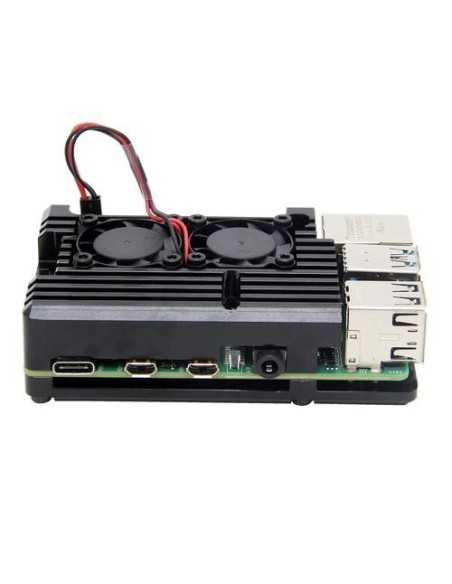 Raspberry Pi 4 B Aluminum Alloy Case with Dual Fan