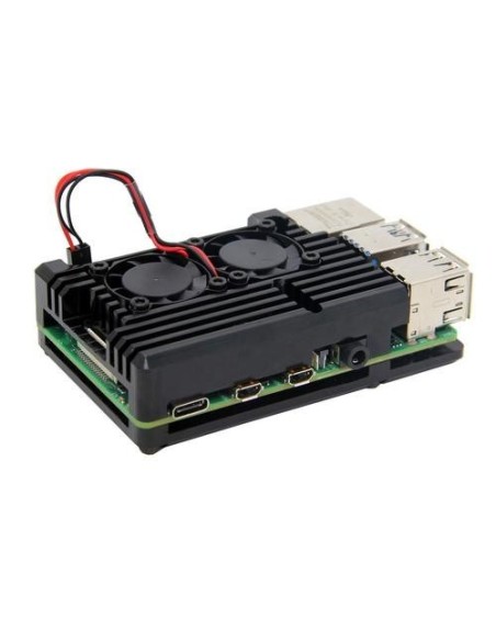 Raspberry Pi 4 B Aluminum Alloy Case with Dual Fan