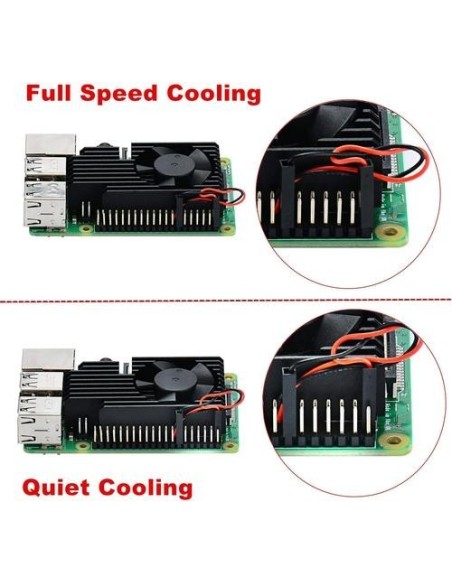 Aluminum Heatsink Cooling Kit for Raspberry Pi 4B