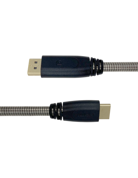 Armored 4K DisplayPort to HDMI Cable for Gaming
