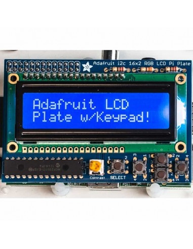 Adafruit Blue&White 16x2 LCD+Keypad Kit