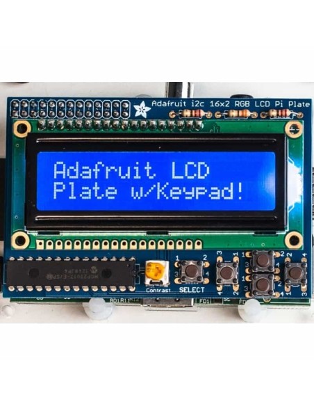 Adafruit Blue&White 16x2 LCD+Keypad Kit