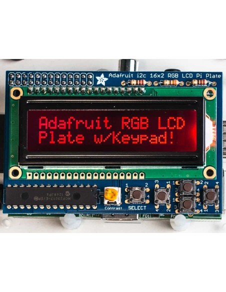 Adafruit RGB Negative 16x2 LCD+Keypad Kit