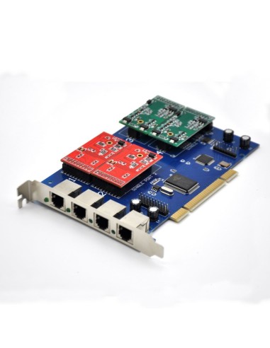 4 Ports Analog Card, Single Side with 4 Single FXS/FXO (4U)