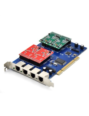 4 Ports Analog Card, Single Side with 4 Single FXS/FXO (4U)