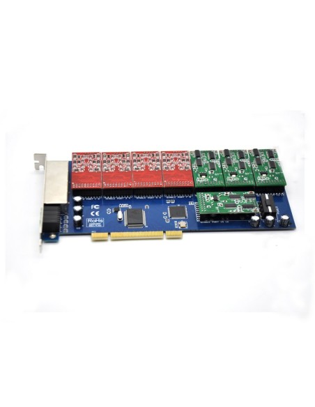 16 Ports Analog Card, Single Side with 8 Dual