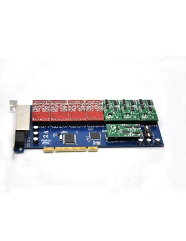 16 Ports Analog Card, Single Side with 8 Dual