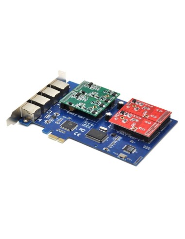 4 Ports Analog Card, Single Side with 4 Single FXS/FXO (4U)