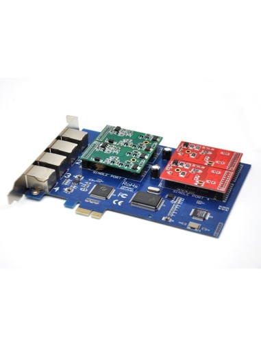 4 Ports Analog Card, Single Side with 4 Single FXS/FXO (4U)