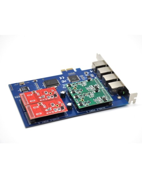 4 Ports Analog Card, Single Side with 4 Single FXS/FXO (4U)