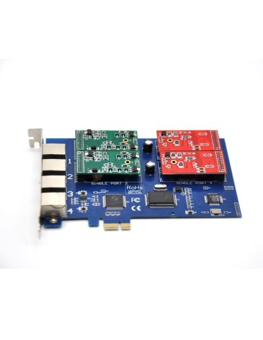4 Ports Analog Card, Single Side with 4 Single FXS/FXO (4U)