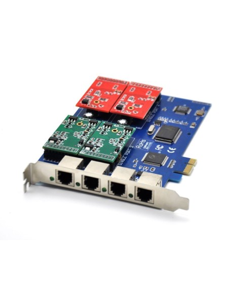 4 Ports Analog Card, Single Side with 4 Single FXS/FXO (4U)