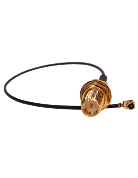 Pigtail RPSMA Bulkhead to U.FL - 15 CM (0.5Ft)