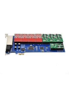 16 ports analog card, single side with 8 dual