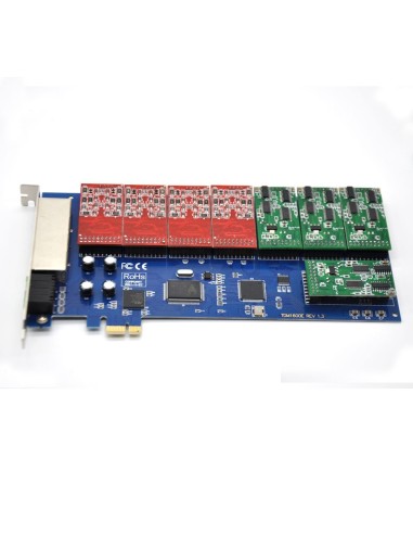 16 ports analog card, single side with 8 dual