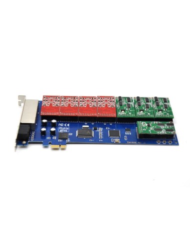 16 ports analog card, single side with 8 dual