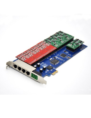 16 ports analog card, single side with 8 dual