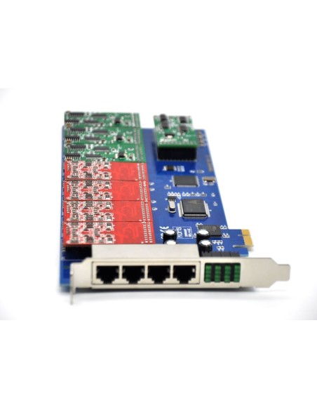 16 ports analog card, single side with 8 dual