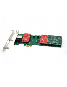 4 ports analog card, single side with 4 single FXS/FXO, PCI Express, use for 2U, 4U PC case
