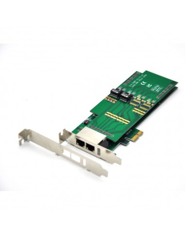 Dual Span E1/T1/J1 digital card, PCI express, use for 2U, 4U PC Case
