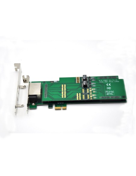 Dual Span E1/T1/J1 digital card, PCI express, use for 2U, 4U PC Case