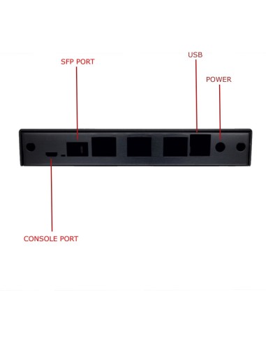 Black Indoor Enclosure for APU6 - (3 LAN + SFP + USB)
