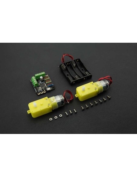 The Flamewheel - A 2WD Remote Control Robot. Package content.