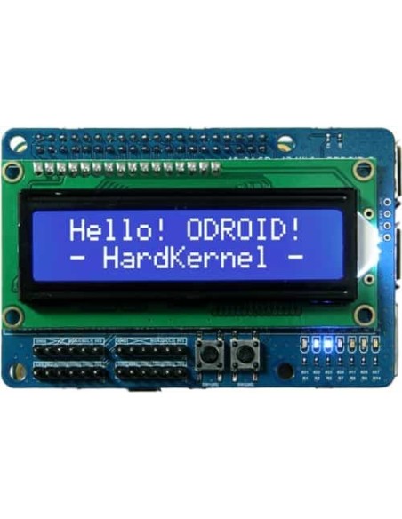 16x2 LCD + IO Shield