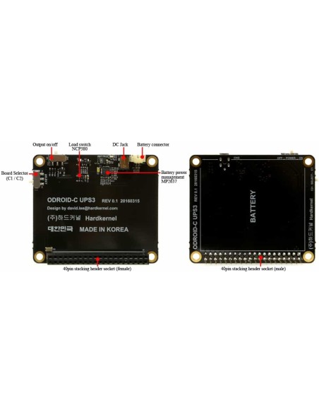 ODROID-UPS3 for Odroid C1 / C1+ / C2.