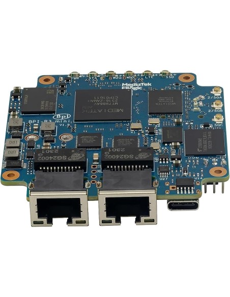 Banana Pi BPI-R3 Mini (2G DDR4+8G eMMC) showing Back side