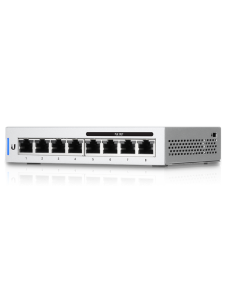  UniFi 8-port Gigabit Compliant Managed Switch with 4-port PoE - 60-watt