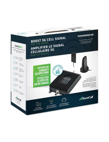 Fusion2Go 5G High-Performance Vehicle Cell Phone Signal Booster - Black
