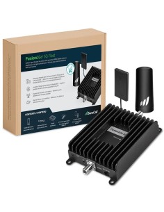 5G Ultra-Wideband Cell Phone Signal Booster for Fleet Vehicles - Black