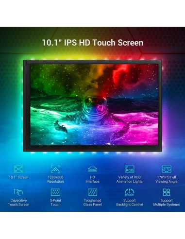Meteor Screen 10.1" IPS Capacitive Touch Screen with RGB Light