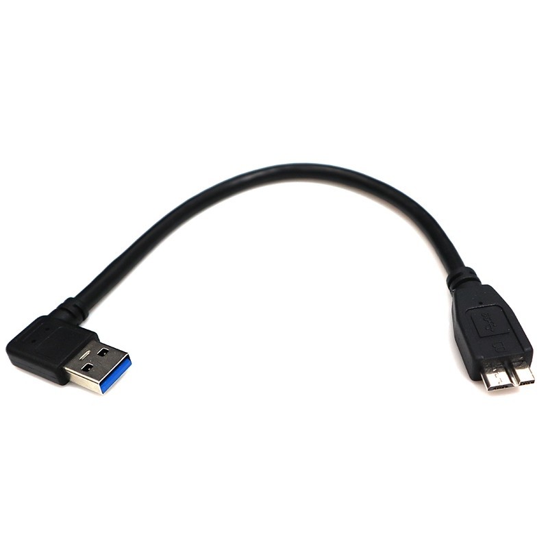 USB3.0AM L type to Micro USB Cable