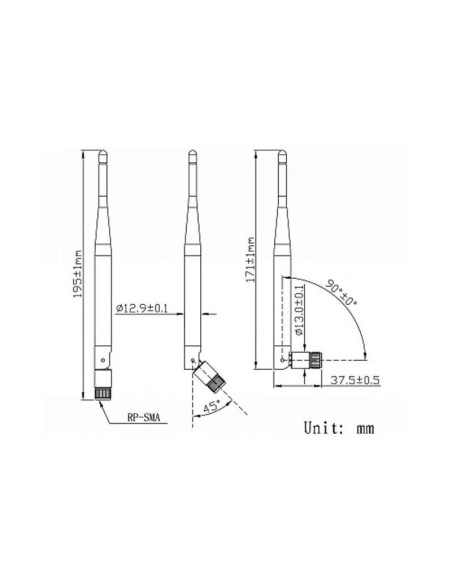 LTE Antenna SMA – 3dBi CorpShadow - 3