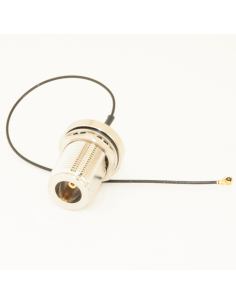 UFl to N-female Bulkhead Cable - 15 CM