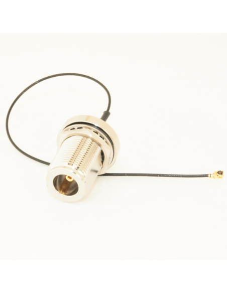 UFl to N-female Bulkhead Cable - 15 CM